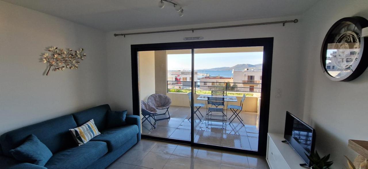 T2 Fronte Di Mare De Standing En Bord De Mer Et Du Centre Du Village De Propriano 普罗普里亚诺 外观 照片