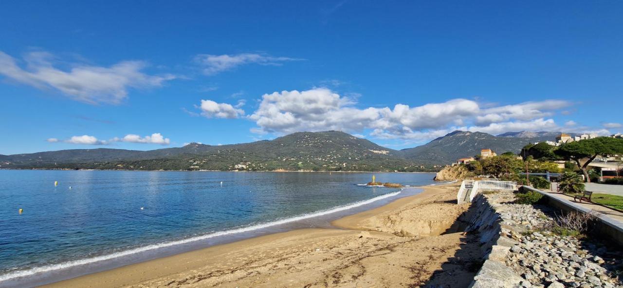 T2 Fronte Di Mare De Standing En Bord De Mer Et Du Centre Du Village De Propriano 普罗普里亚诺 外观 照片