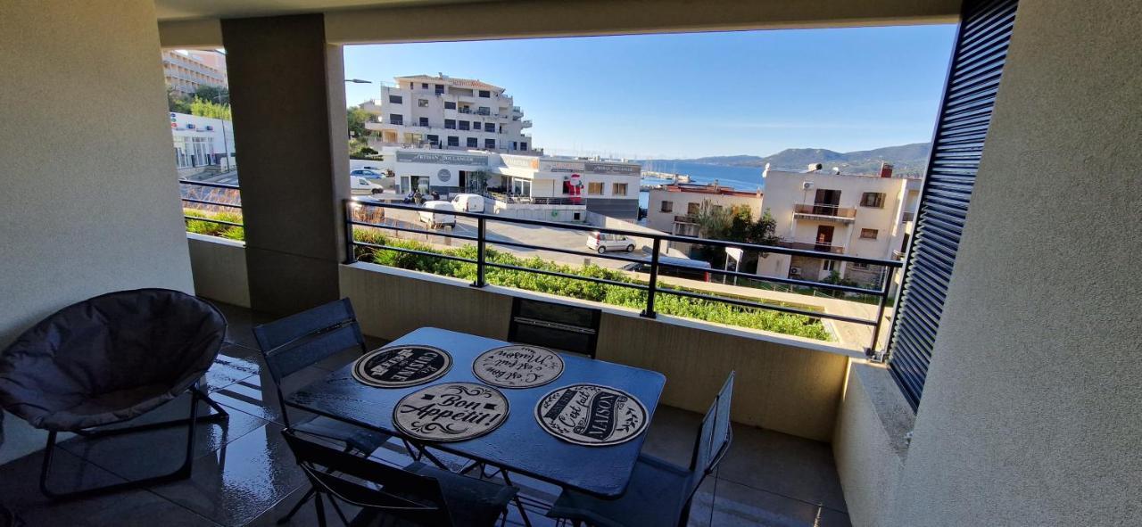 T2 Fronte Di Mare De Standing En Bord De Mer Et Du Centre Du Village De Propriano 普罗普里亚诺 外观 照片