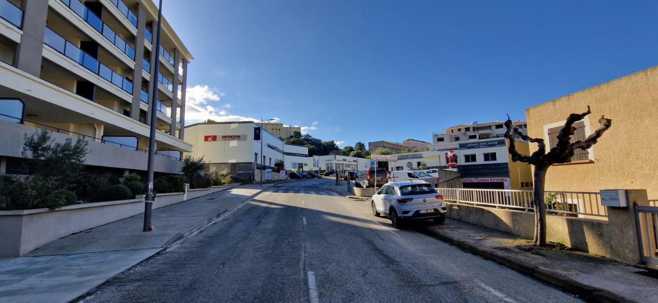 T2 Fronte Di Mare De Standing En Bord De Mer Et Du Centre Du Village De Propriano 普罗普里亚诺 外观 照片